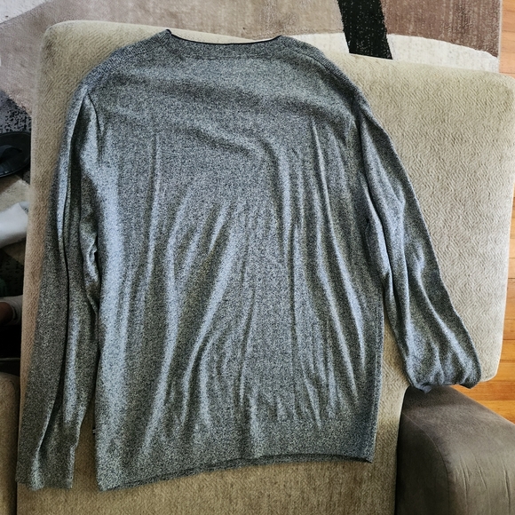 Nautica Gray Crewneck Sweater Soft Knit Casual - Picture 3 of 5